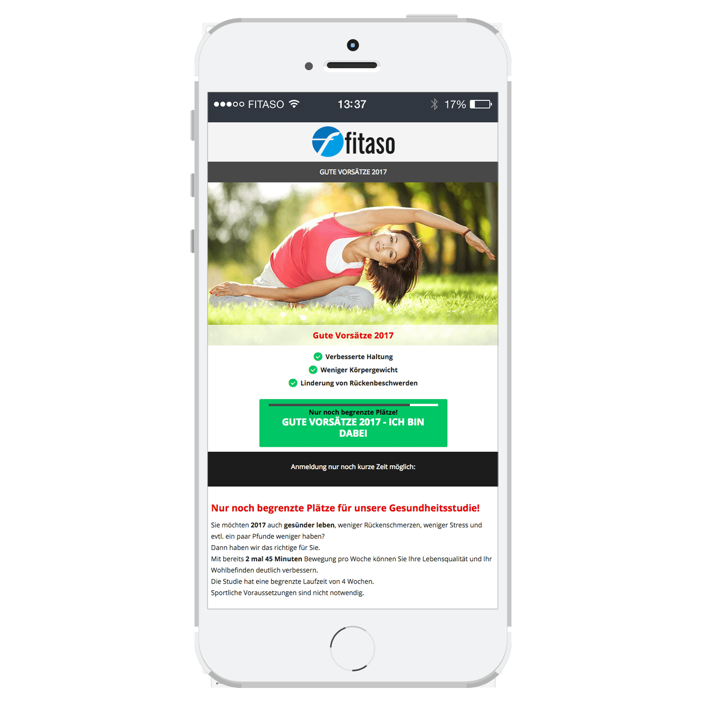 fitaso Landing Pages
